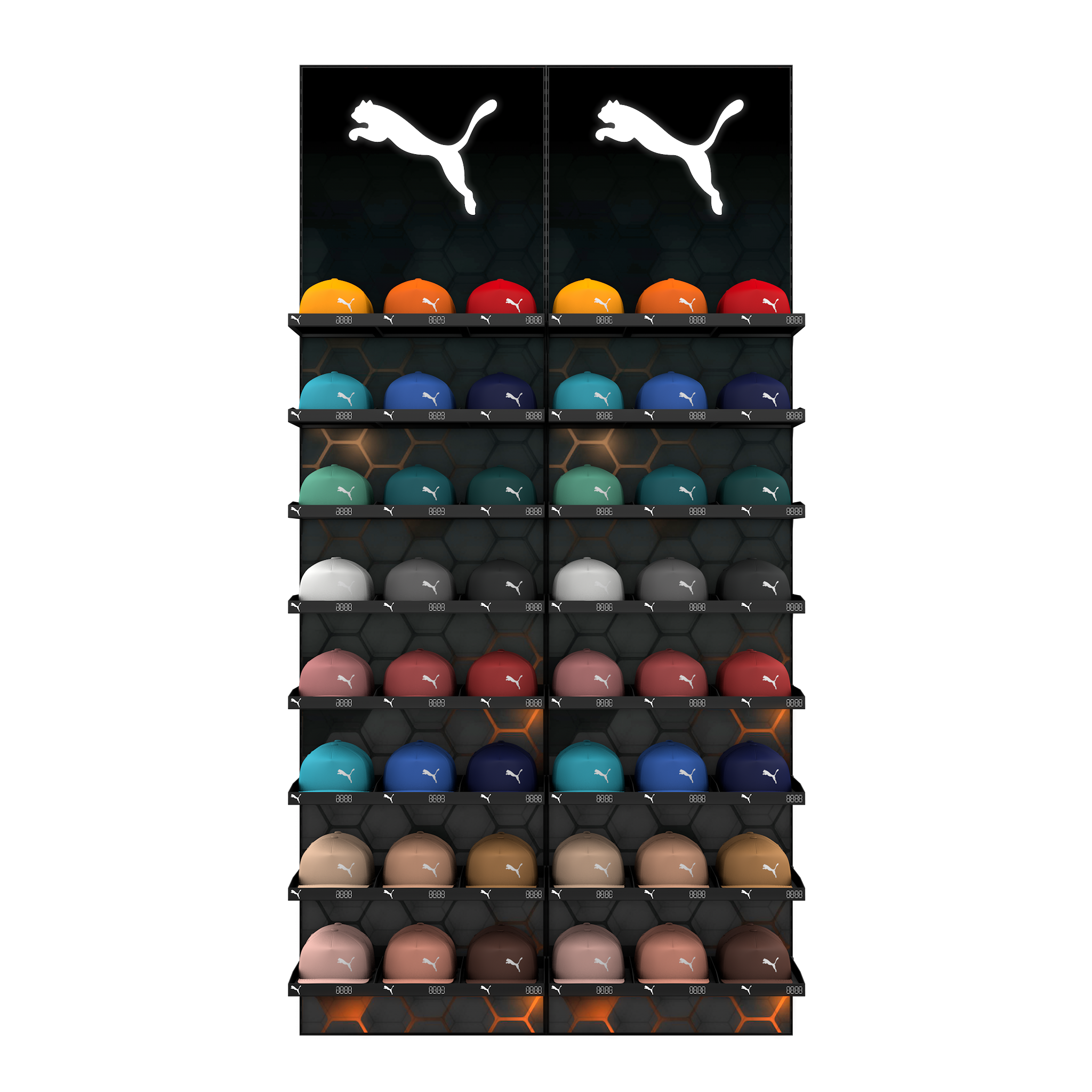 Double Hat & Cap Merchandising Wall