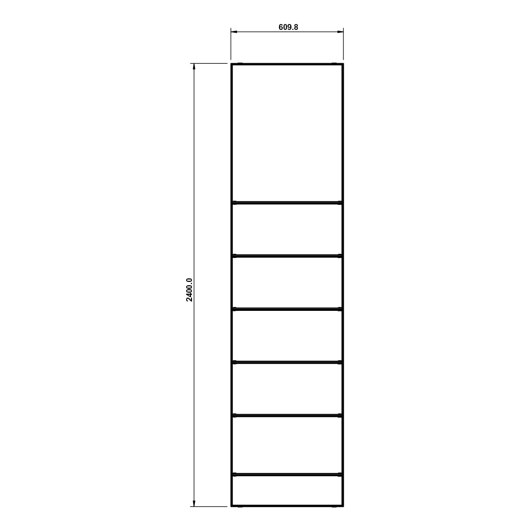 Narrow Illuminated Beauty Retail Display | Glass Shelving