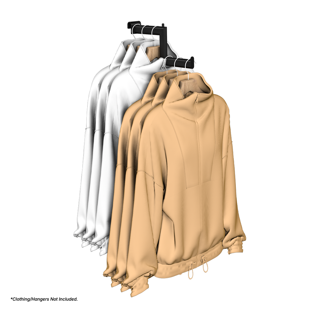 Slotted UpBright® Stepped Merchandising Arm