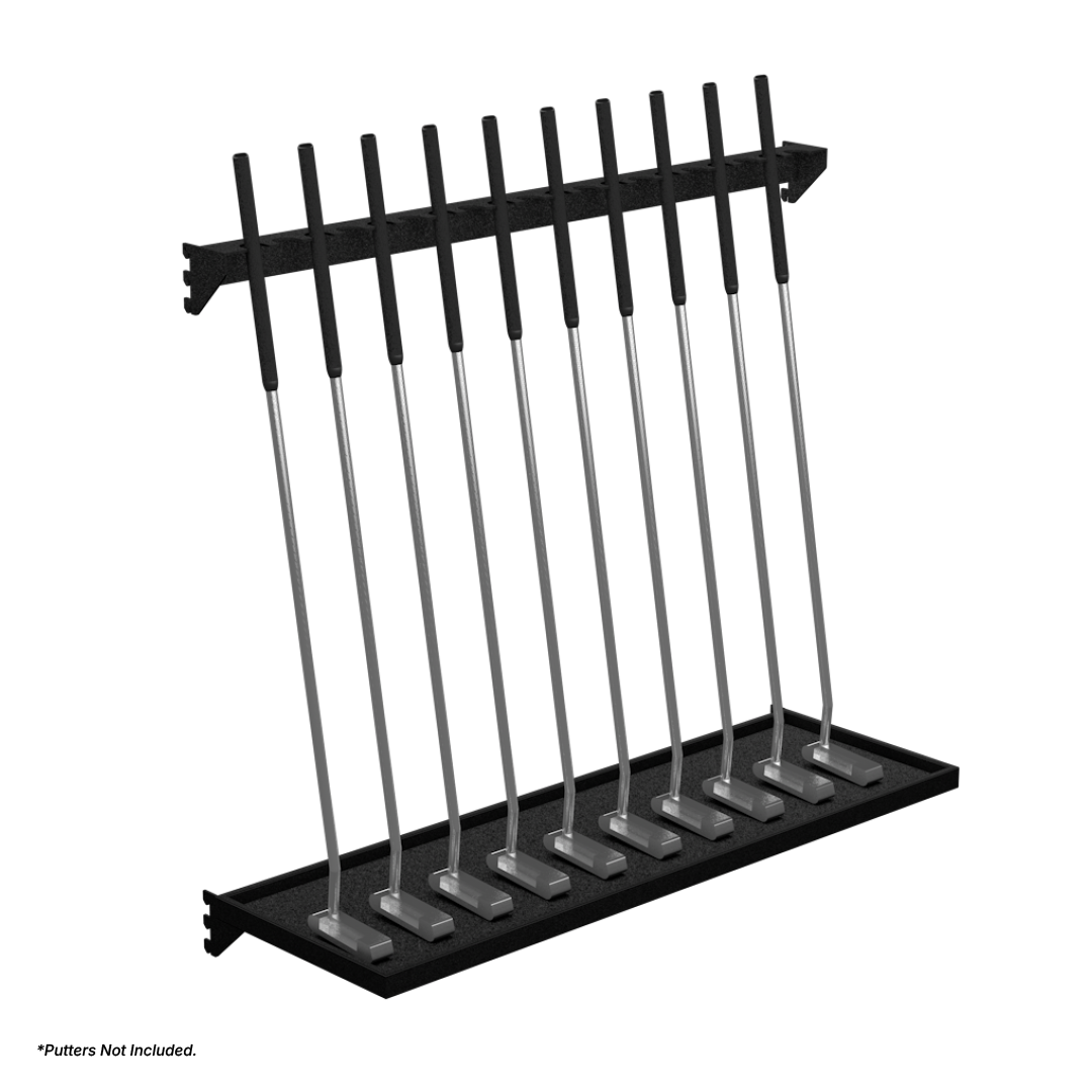 Slotted UpBright® Putter Shelf and Bracket