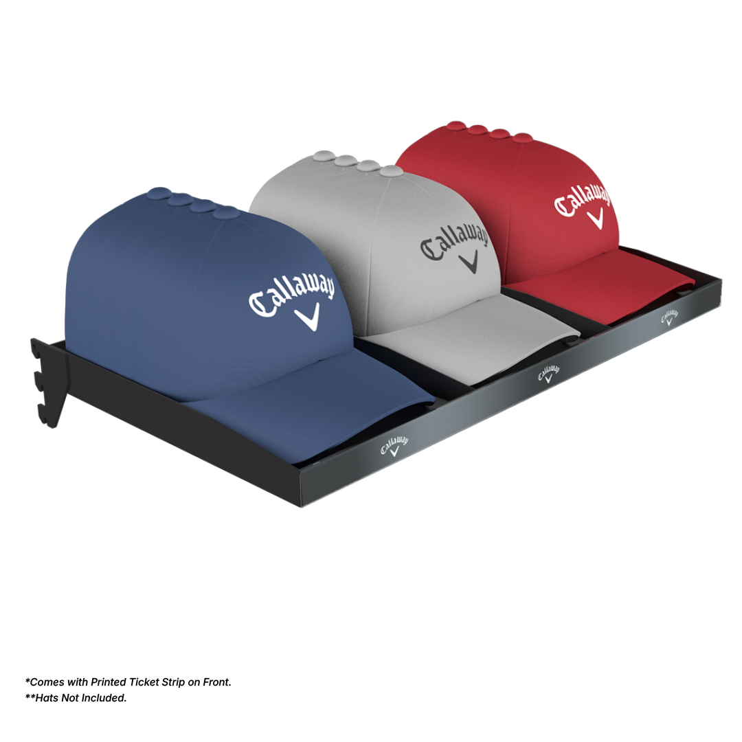Slotted UpBright® Display Hat Shelf