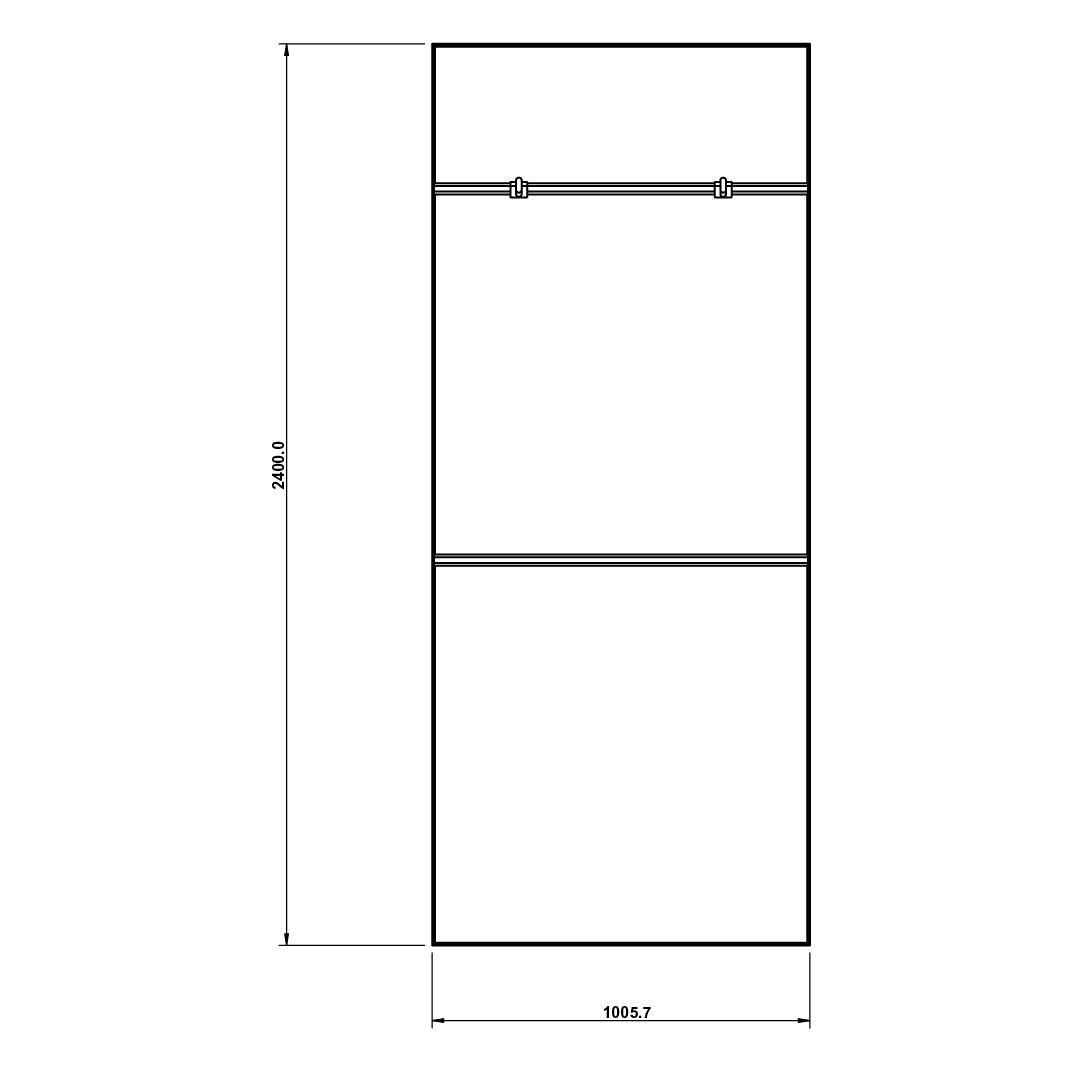 Slotted UpBright® Golf Pro Shop Apparel Wall (Config 2)