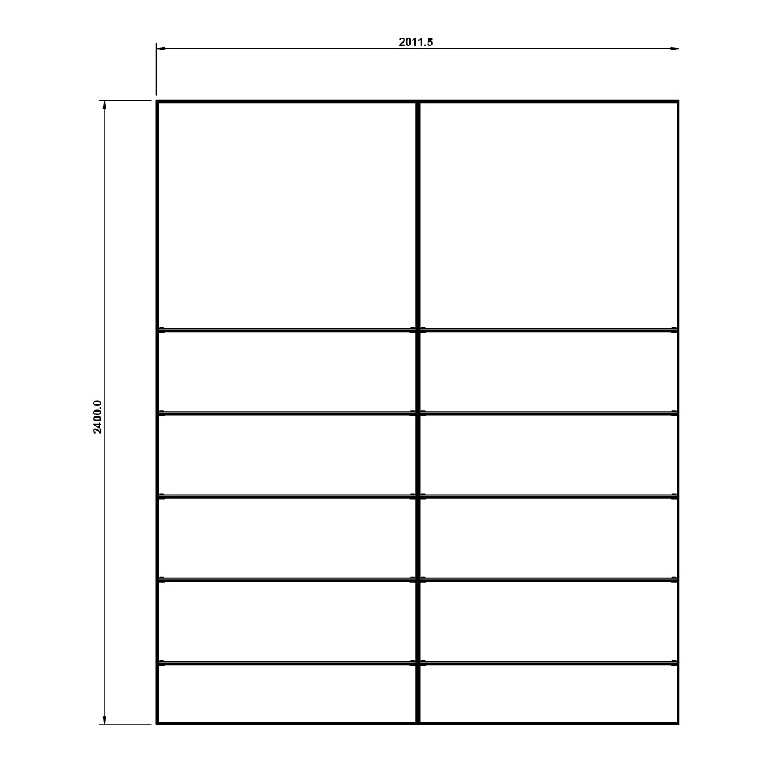 2m Double Illuminated Glass Footwear Wall
