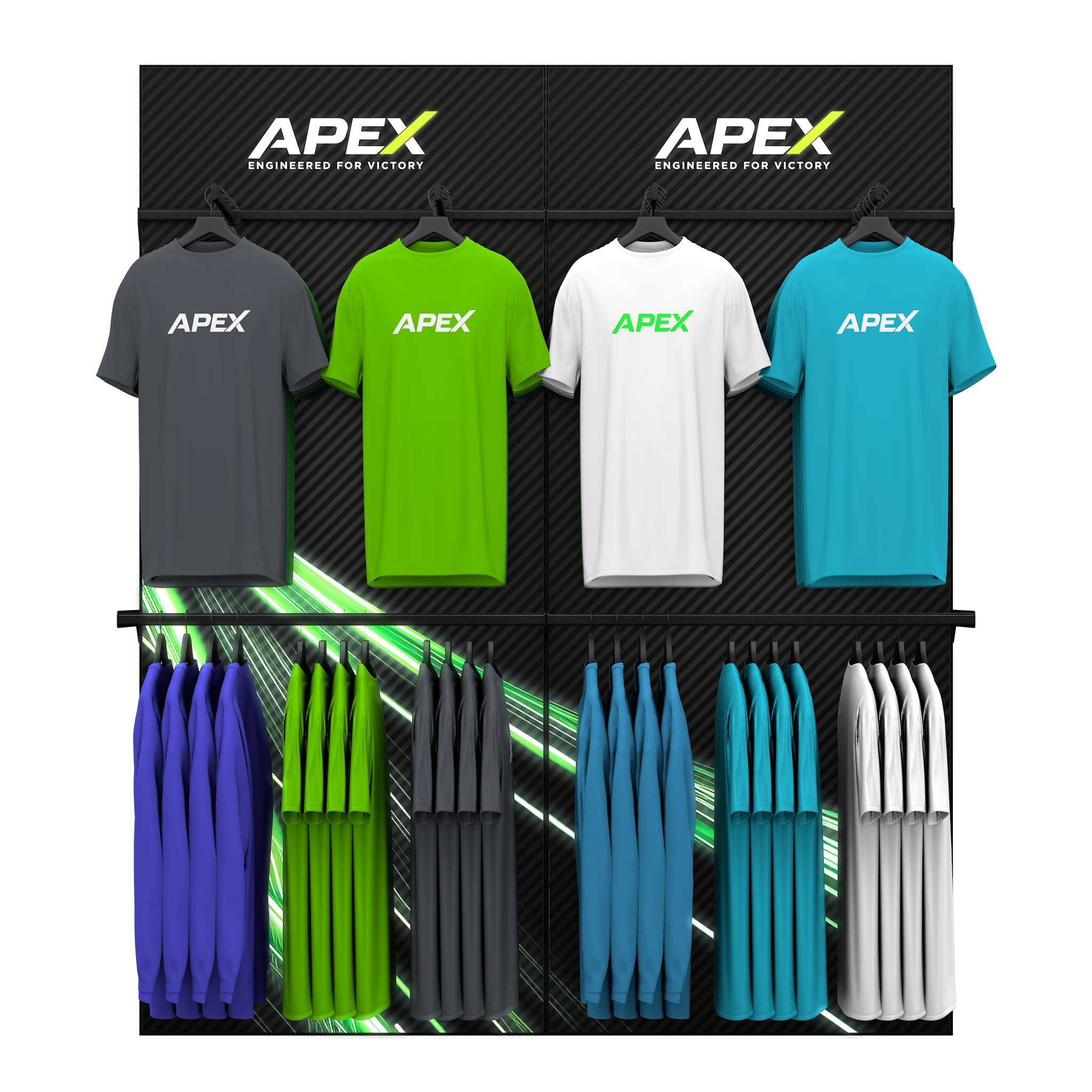 Padel Retail Display - Apparel Double