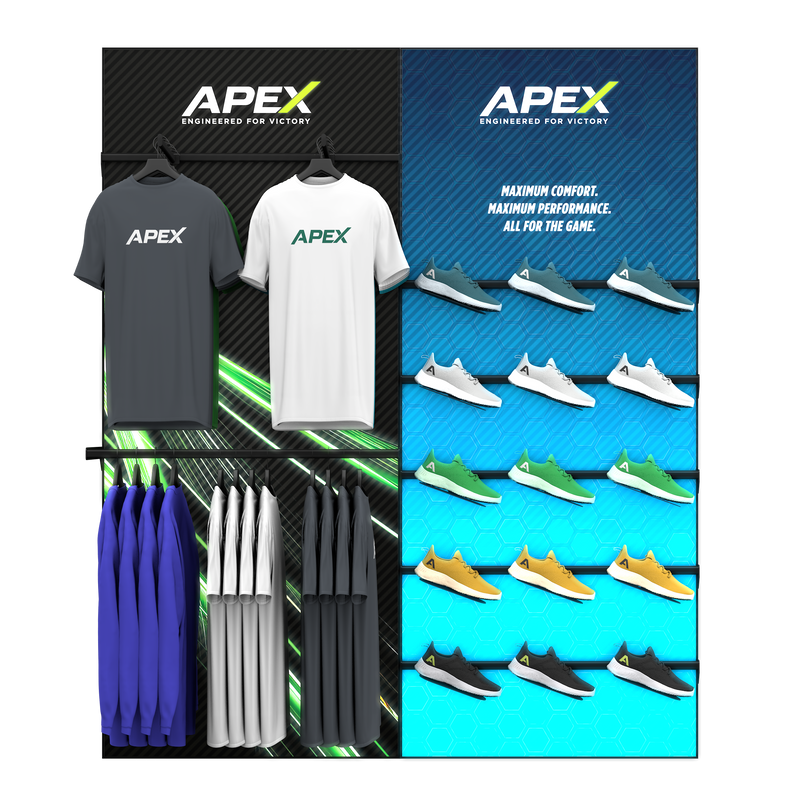Padel Retail Display - Apparel & Footwear 2