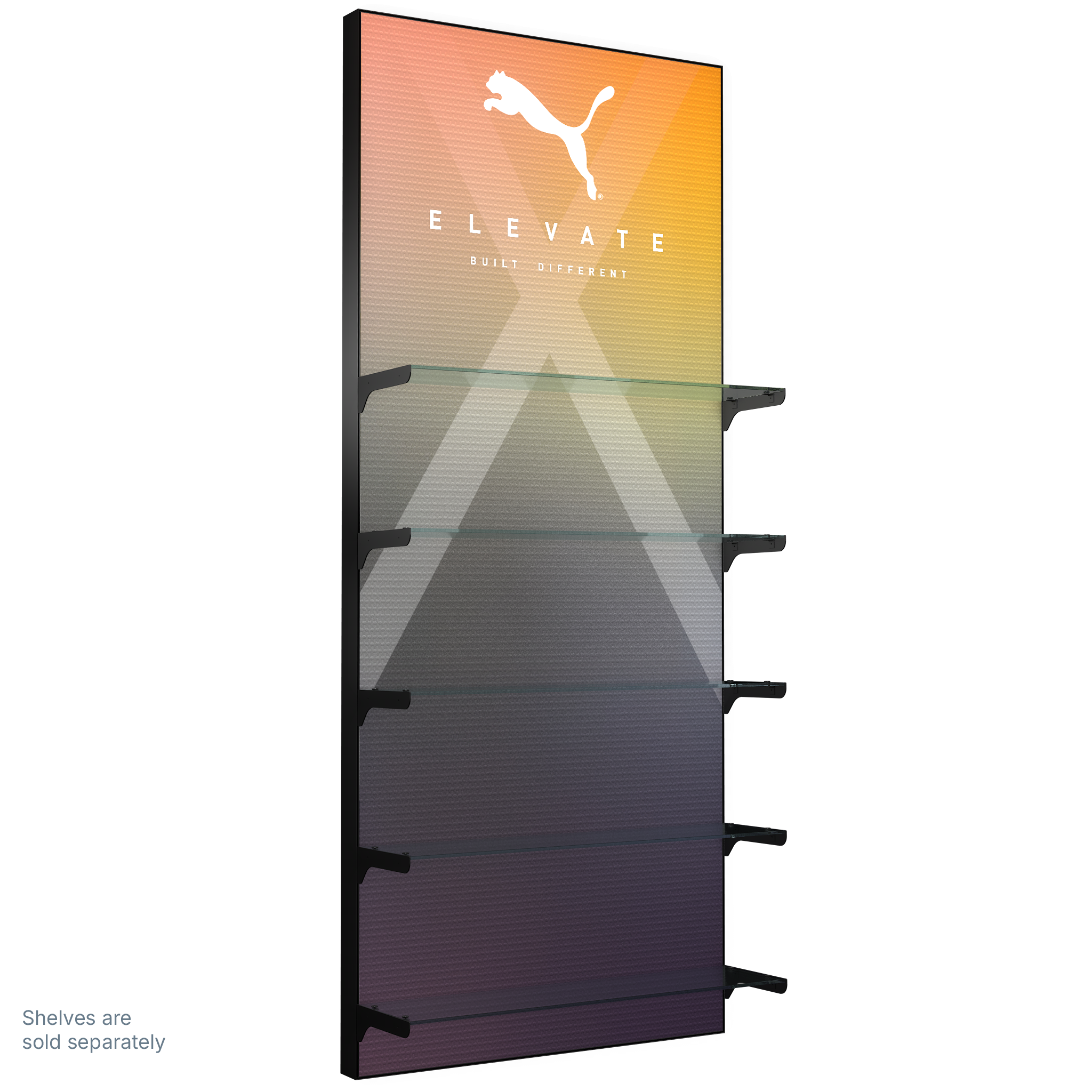 Slotted UpBright® Illuminated Retail Display System