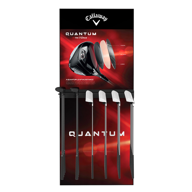 Slotted UpBright® Single Golf Club Wall Display