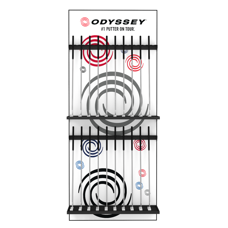 Slotted UpBright® Retail Putter Wall Display