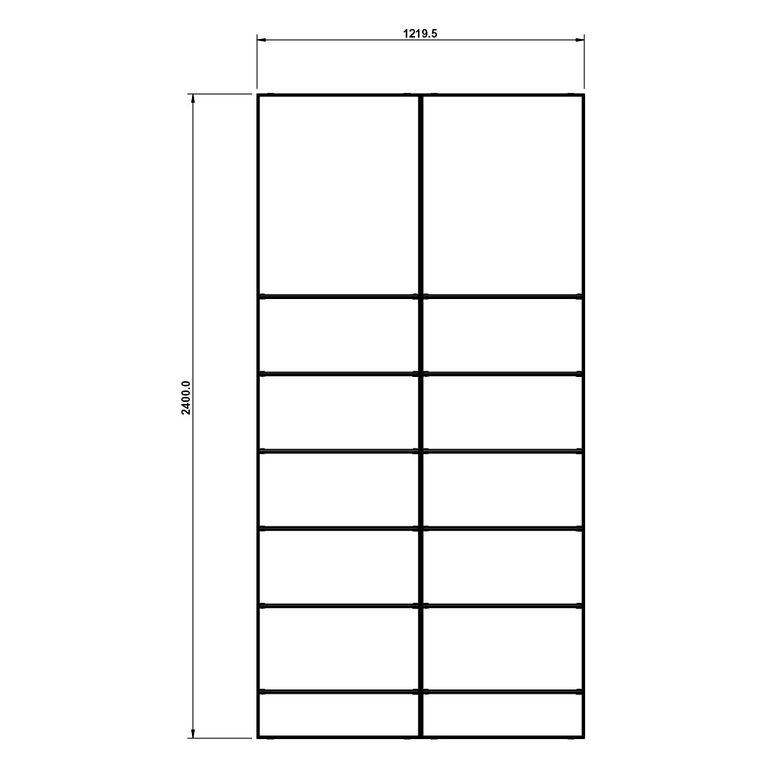 Double Narrow Clinic Retail Wall | Glass Shelving