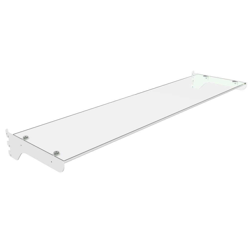 Slotted UpBright® Premium Glass Shelf