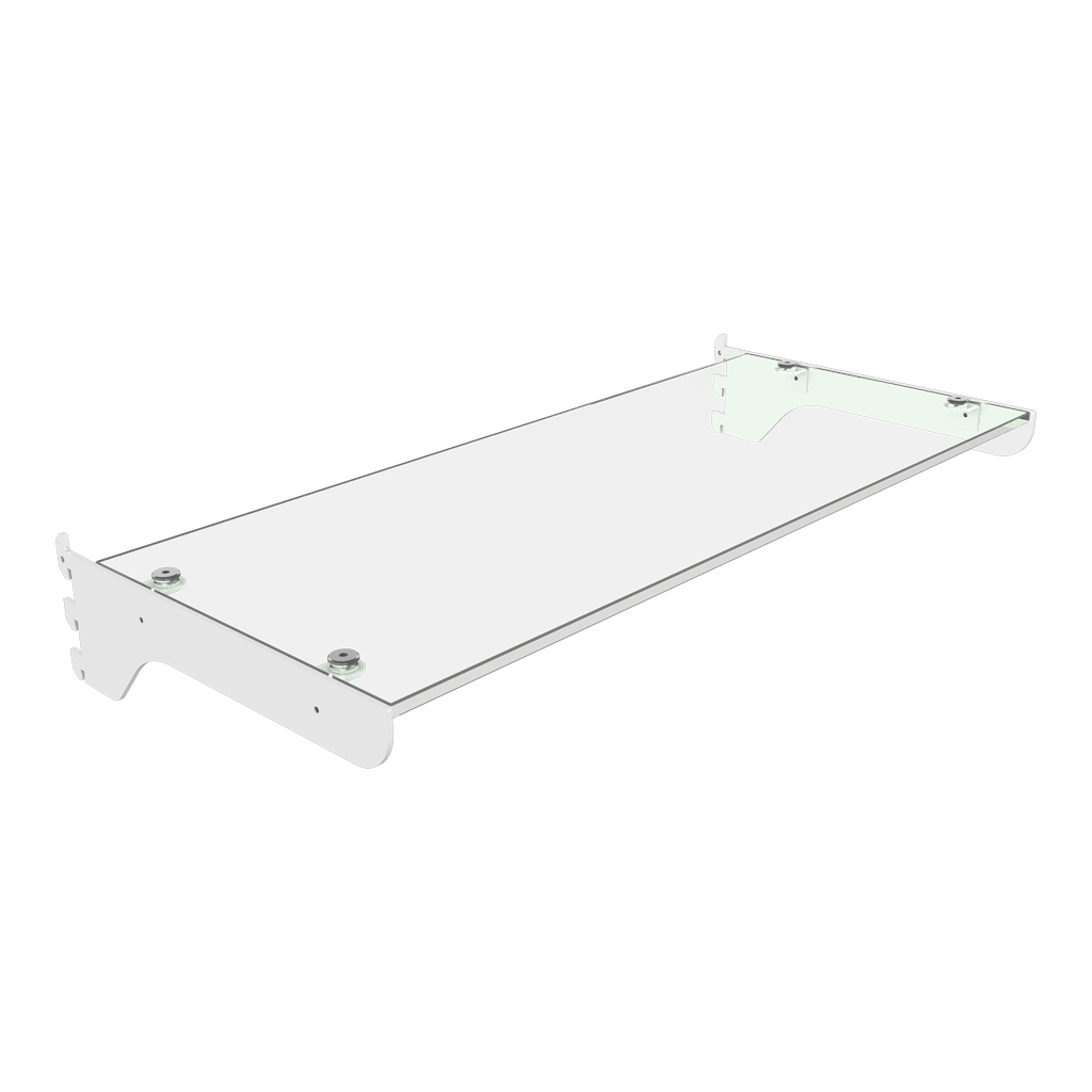 Slotted UpBright® Premium Glass Shelf
