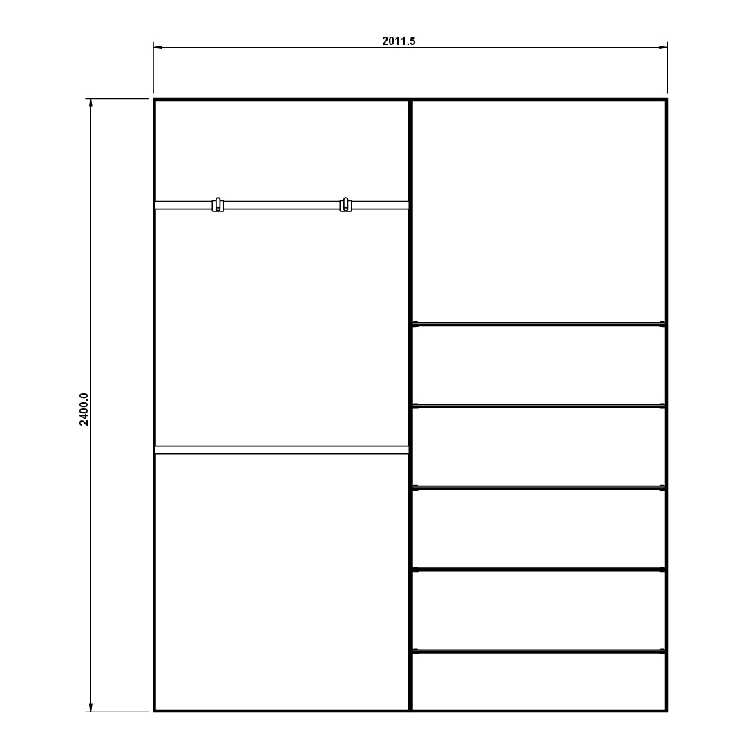 High-Capacity Clothing & Glass Shoe Display Wall (Config 2)