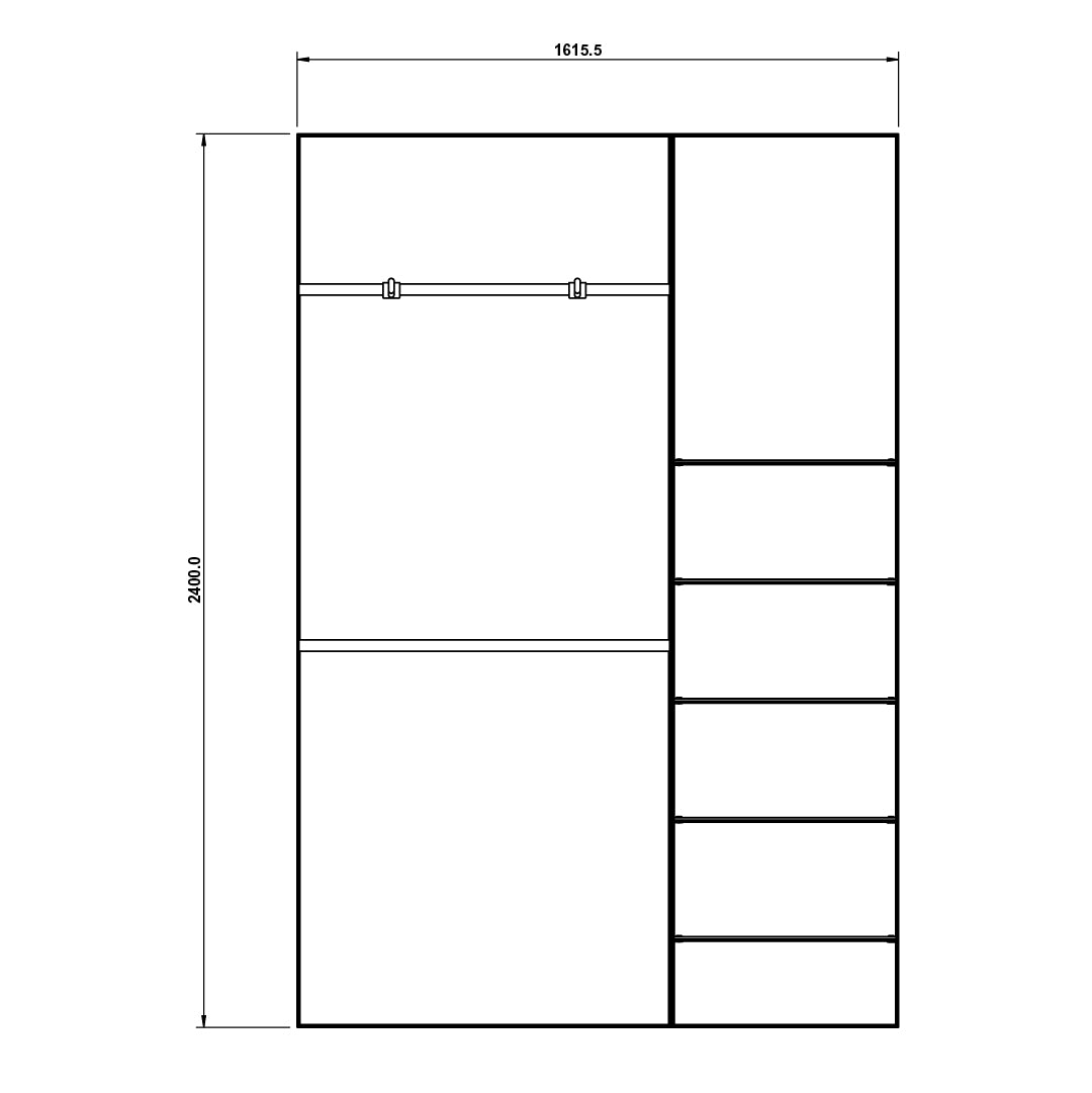 Hybrid Apparel & Glass Footwear Retail Wall (Config 1)