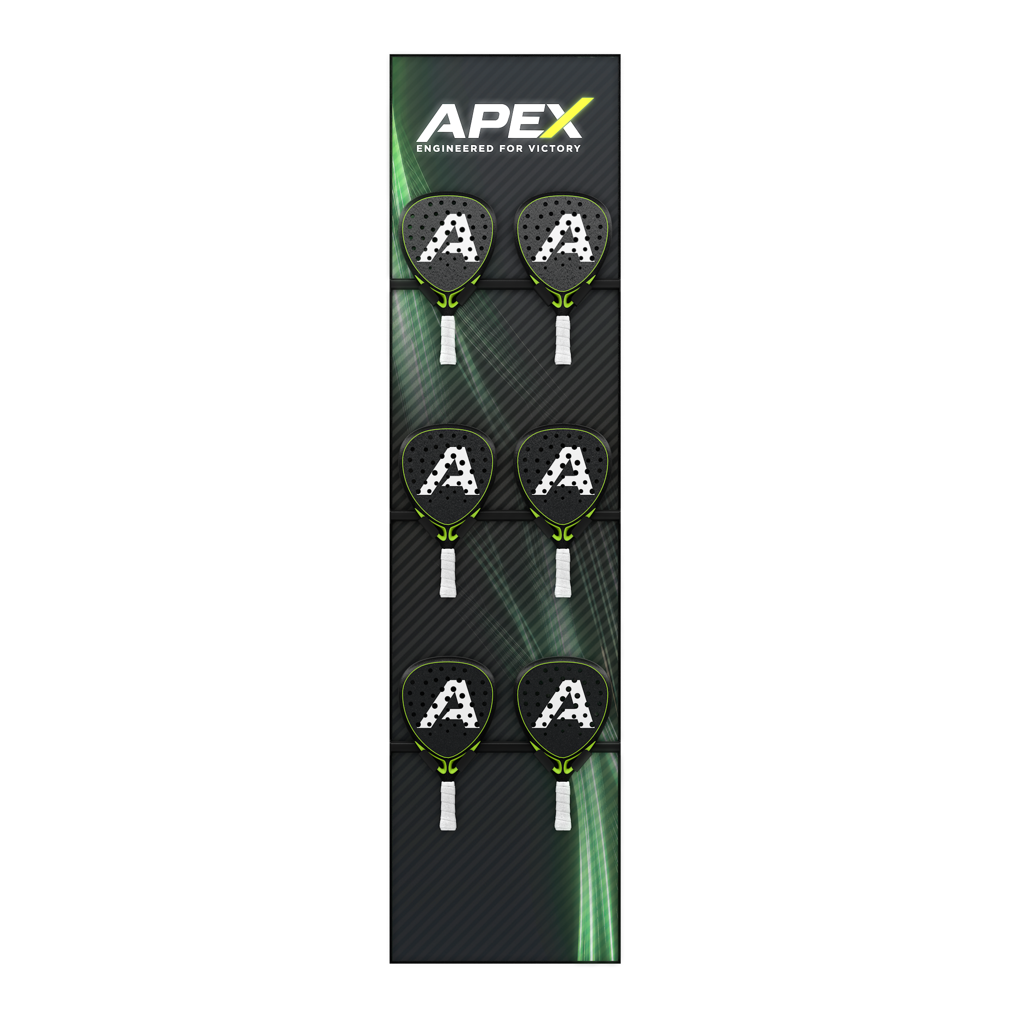 Padel Racket Display 610mm - Single Holder