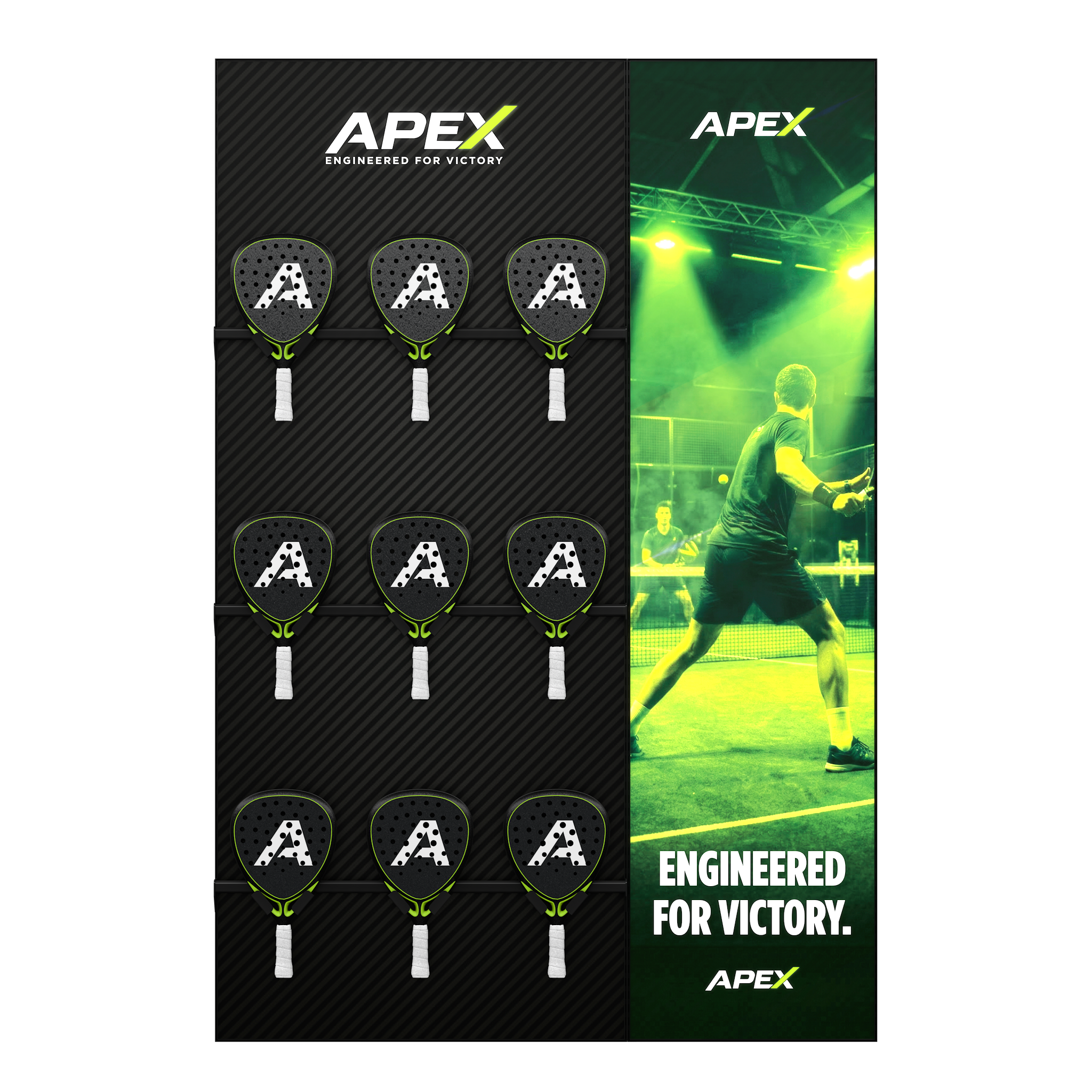 Padel Retail Display - Padel & Graphic Single