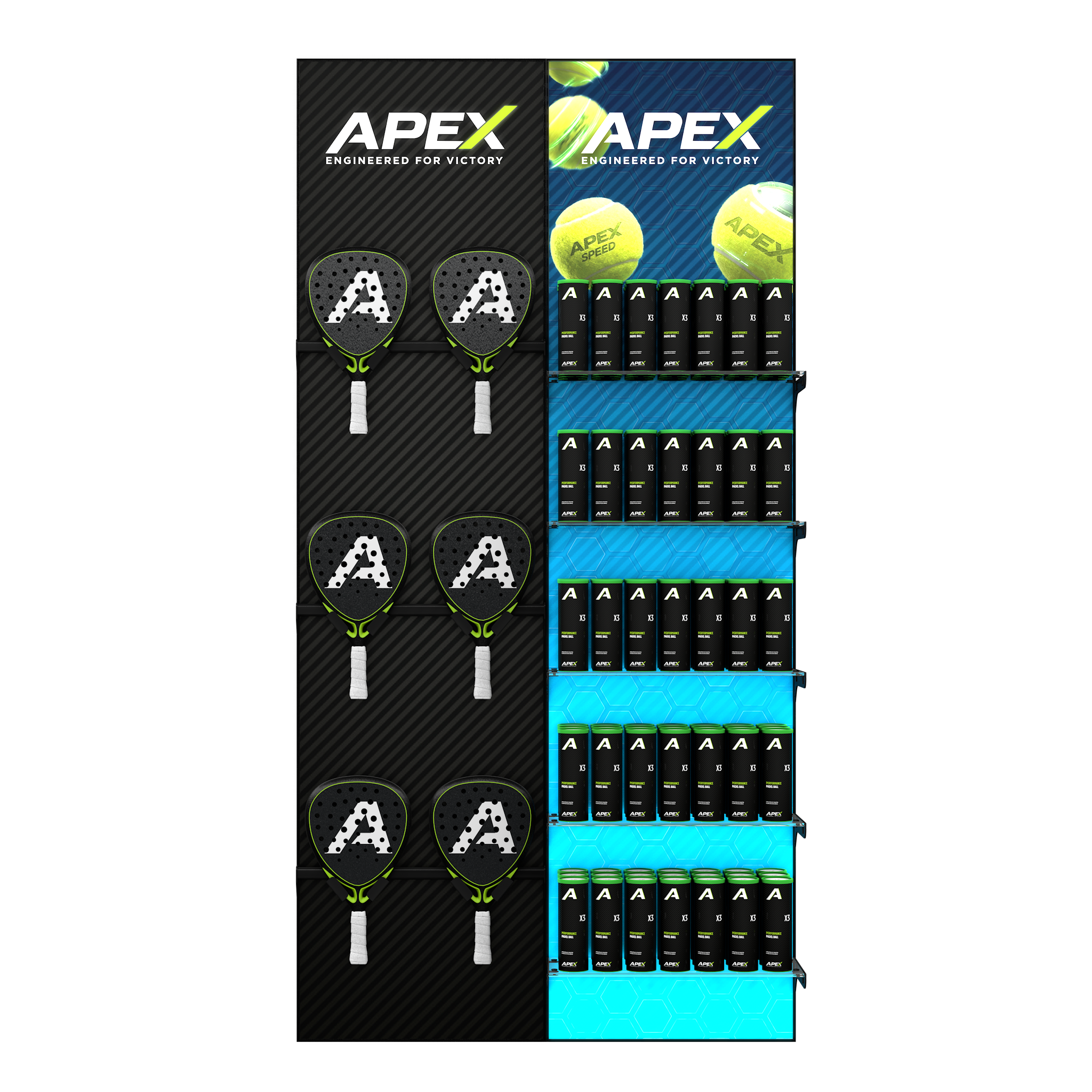 Padel Retail Display - Padel & Ball Solution 1