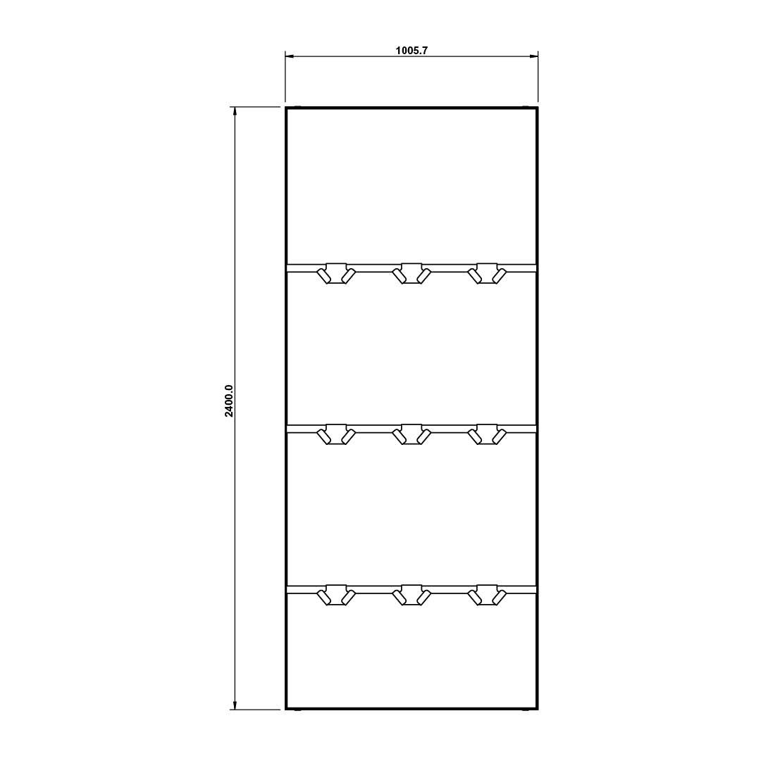 Padel Racket Display 1005mm - Single Holder