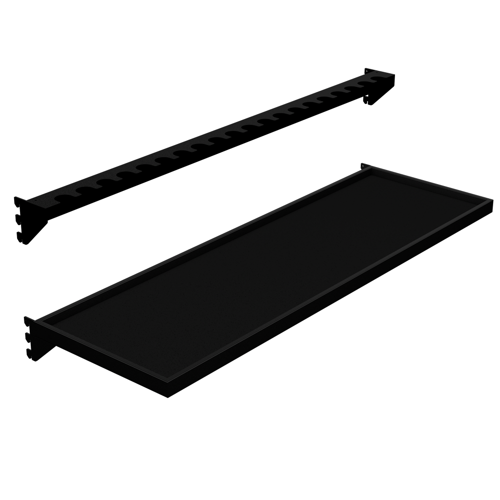 Slotted UpBright® Putter Shelf and Bracket