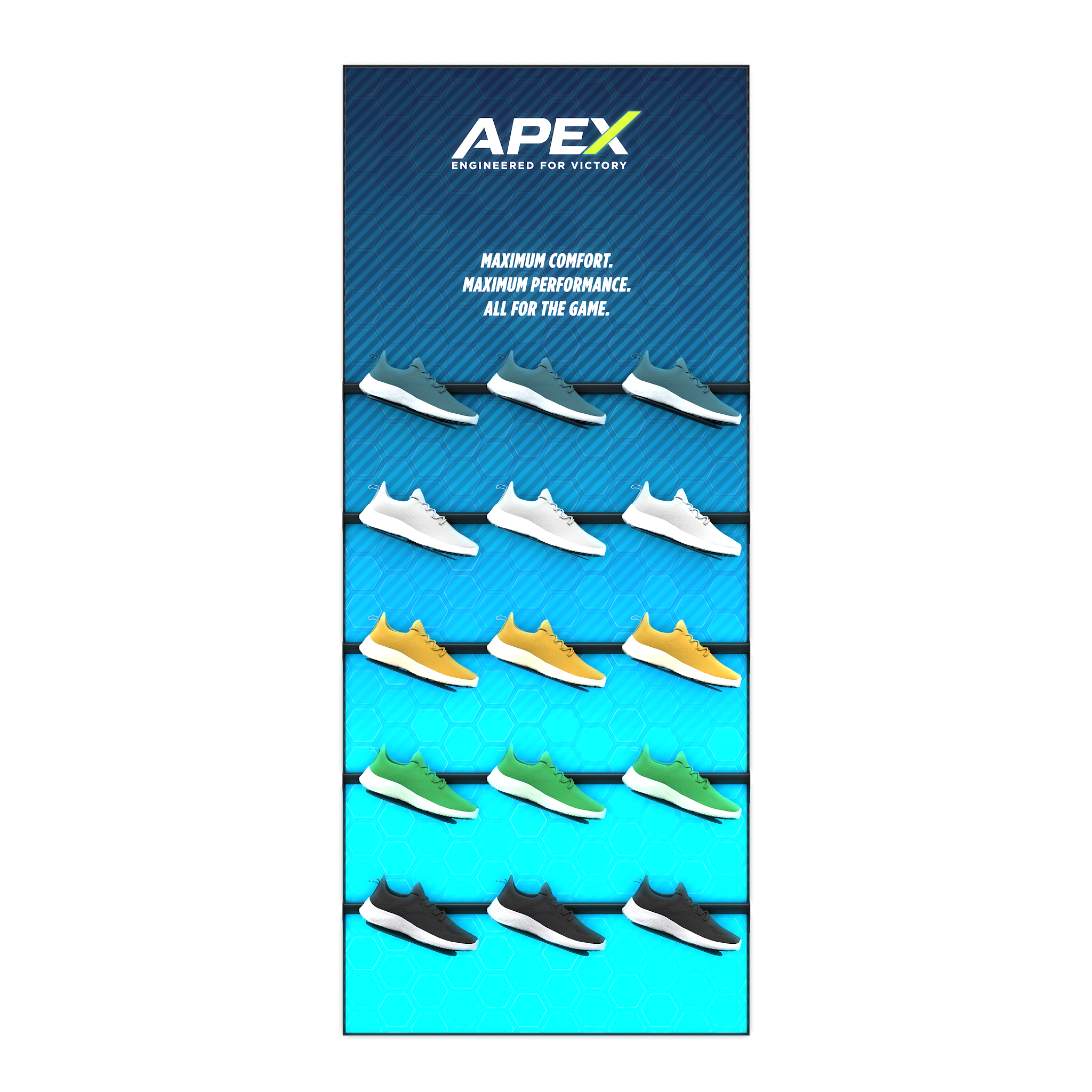 Padel Retail Display - Footwear 1005