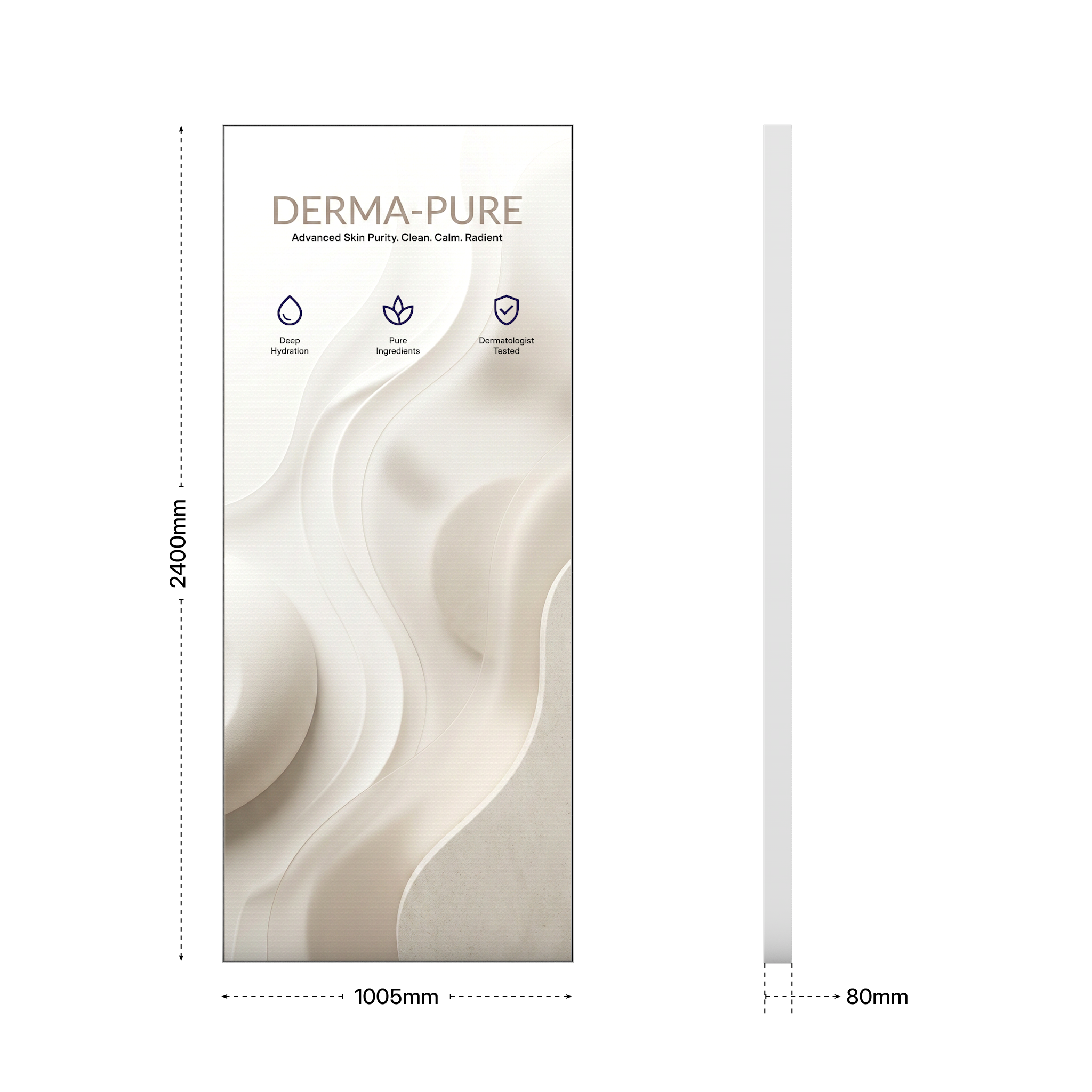 Slotted UpBright® Illuminated Retail Display System