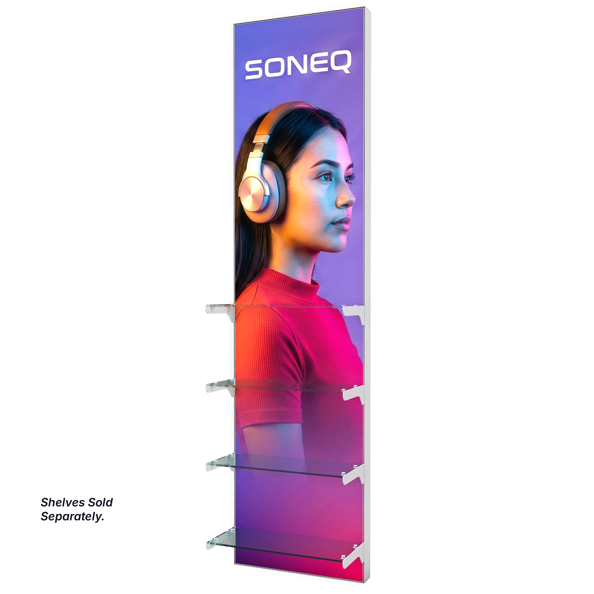 Slotted UpBright® Illuminated Retail Display System