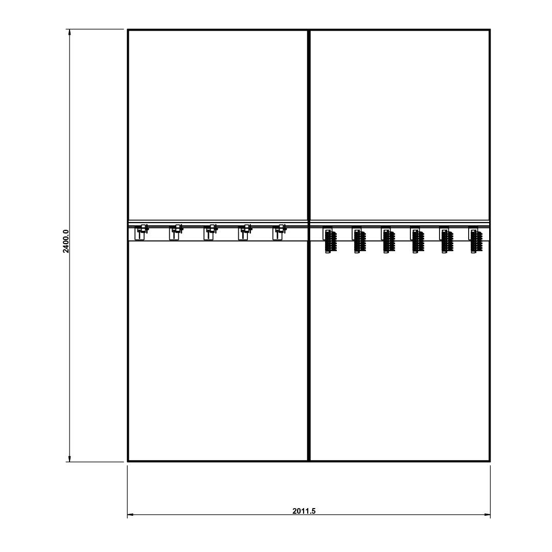 Slotted UpBright® Double Golf Club Wall Display