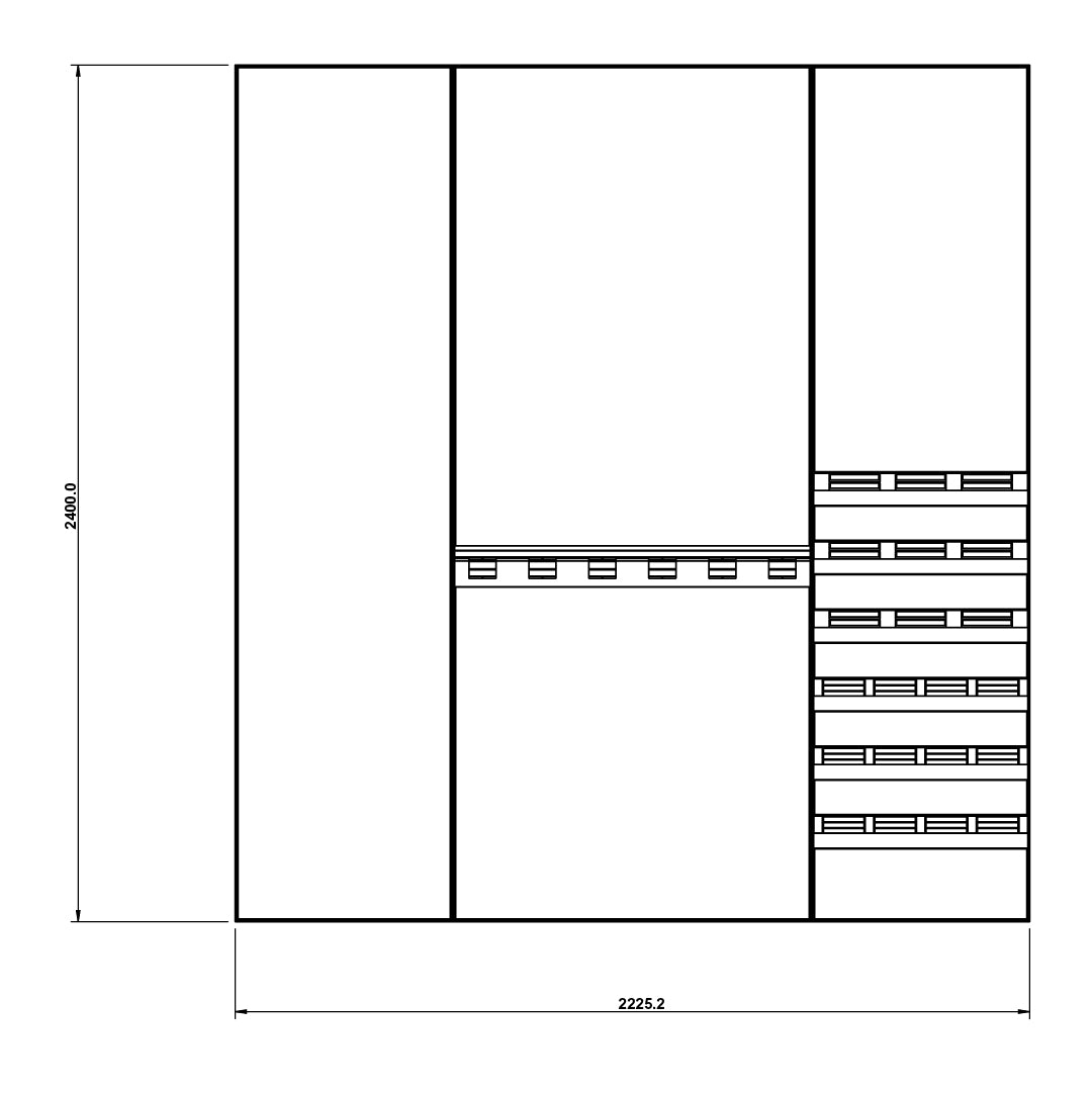 Slotted UpBright® Pro Shop Fitting Bay Fixture (Extra)