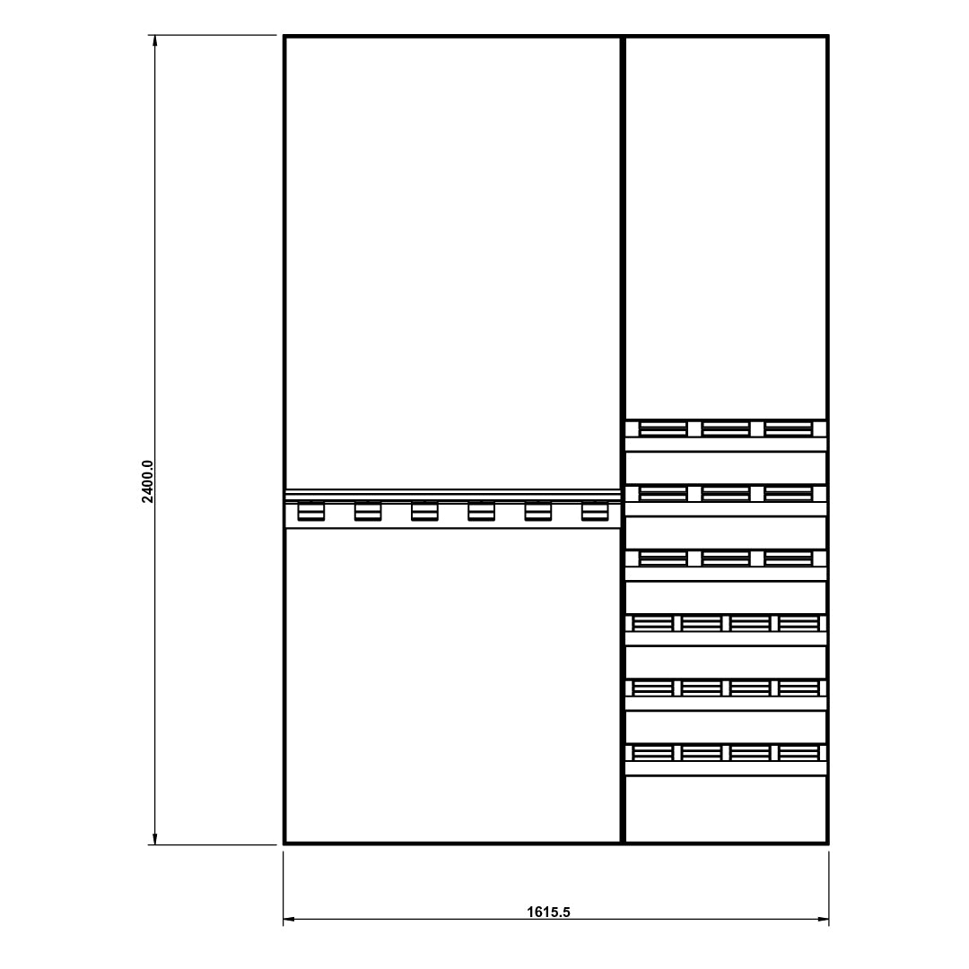 Slotted UpBright® Pro Shop Fitting Bay Fixture (Standard)