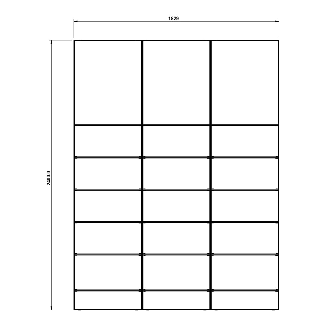 Triple Narrow Illuminated Salon Wall | Glass Shelving