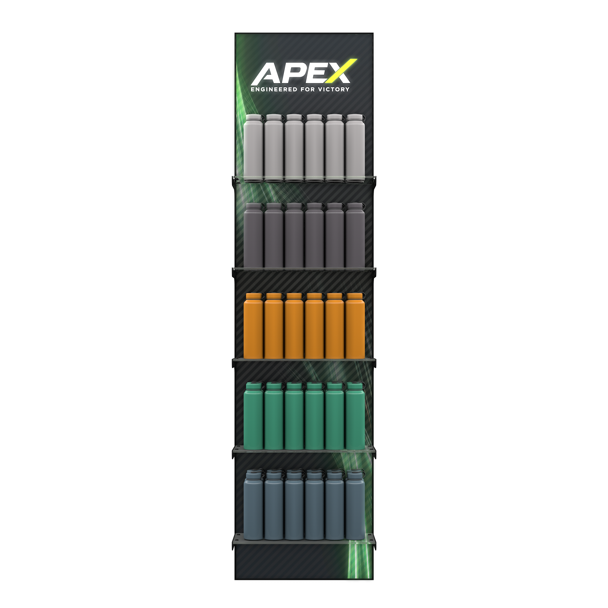 Padel Retail Display - Water Bottle Display