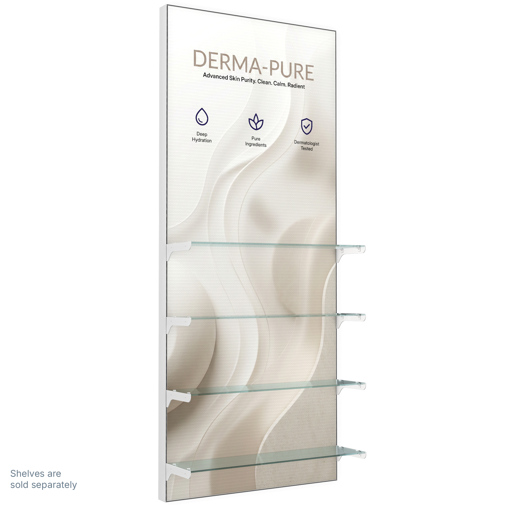 Slotted UpBright® Illuminated Retail Display System